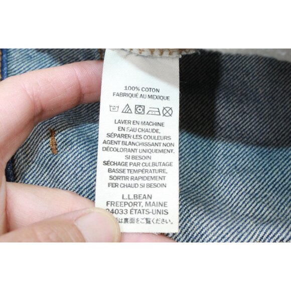 LL Bean Double L Jeans Classic Fit Straight Leg Dark Wash Size 44x34 - Picture 9 of 10